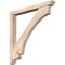 Ekena Millwork Imperial Slat Smooth Bracket w/ Offset Brace, Douglas Fir, 5 1/2"W x 48"D x 48"H BKT0604X48X48IMP06SDF - alternate 1